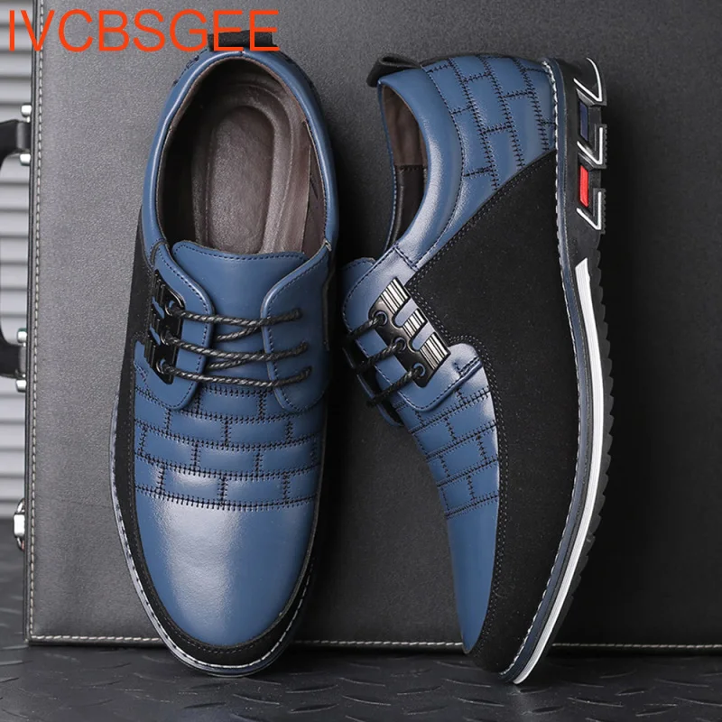 

Туфли мужские кожаные дышащие, Классическая Повседневная обувь, деловой стиль, большие размеры