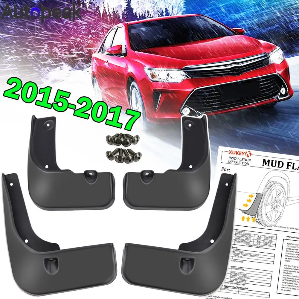 

4pc Mud Flaps For Toyota Camry XV50 Hybrid 2015 2016 2017 Mudflaps Splash Guards Mud Flap Front Rear Mudguards Fender Cover