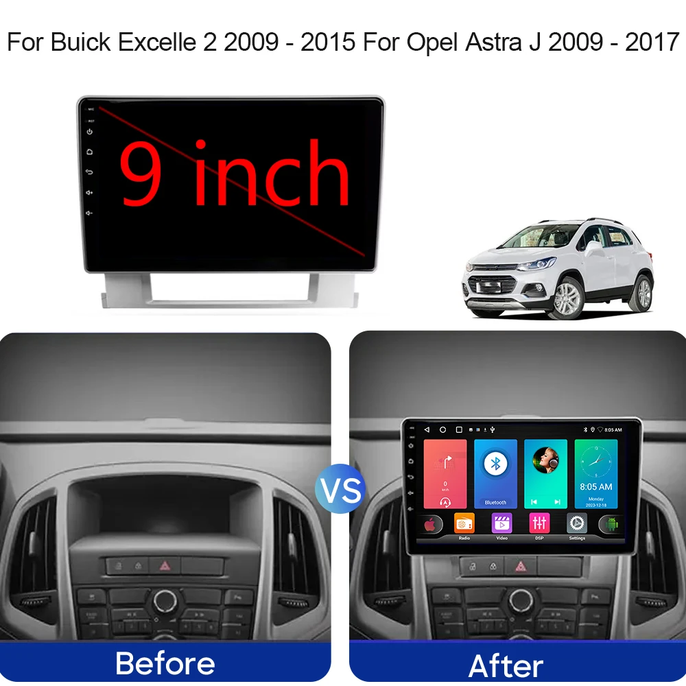 Для Buick Excelle 2 2009 - 2015 Opel Astra J 2017 DSP Android авто мультимедийный видеоплеер GPS навигация No