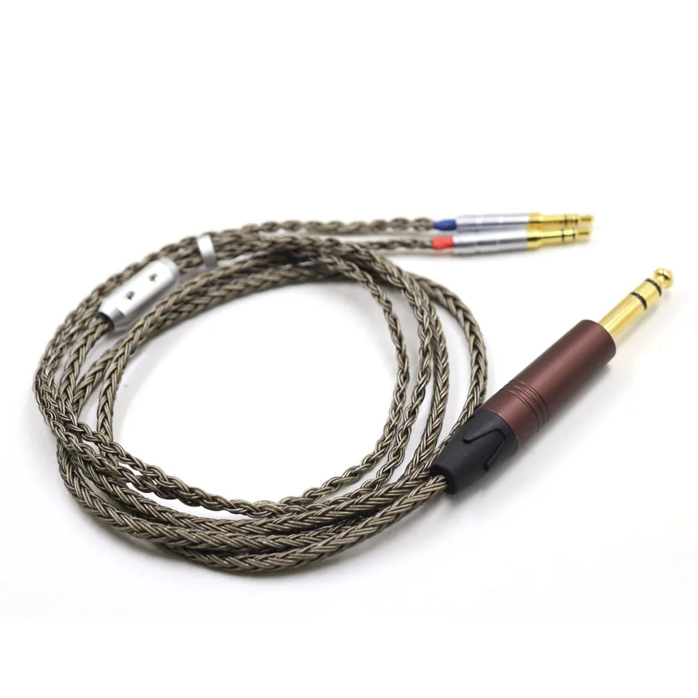 Haldane Gun-Color 16core High-end Silver Plated Headphone Upgrade Cable for Beyerdynamic T1 T5p Sundara Aventho Focal Elegia enlarge