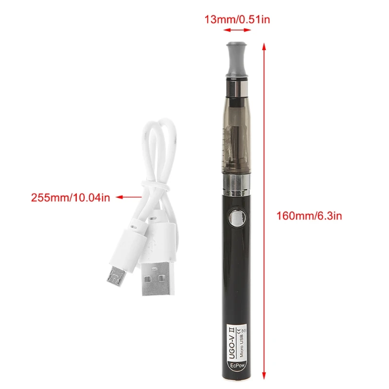 

Ugo-V2 900mAh Battery With Ce4 Vaporize Kit 3.3V-4.2V Battery Working Voltage Durable Sturdy Material Vape Kits DropShipping