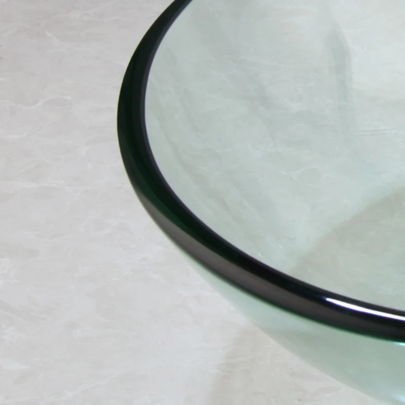 Полупрозрачный смеситель для раковины ZAPPO кран Водопад из закаленного стекла