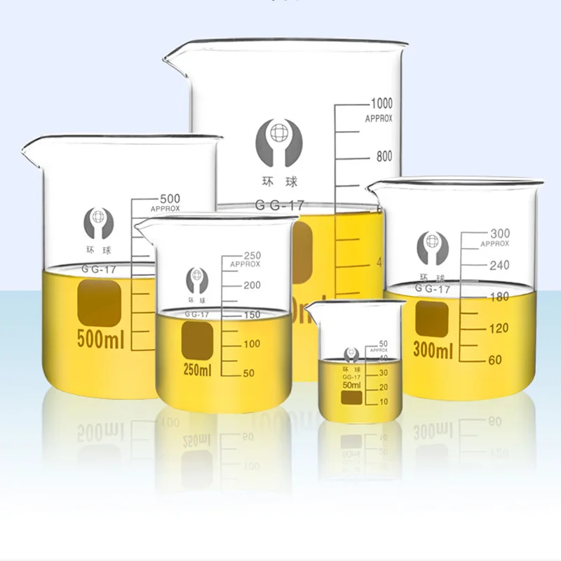 

Lab Beaker Set Chemistry Lab Borosilicate Beaker Scaled Measuring Cup Low Form Glass Beakerchemical Laboratory Equipment