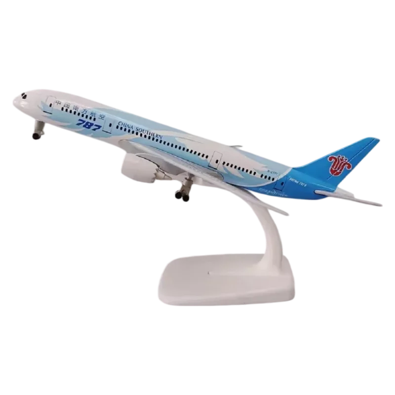 Фото Модель самолета Boeing 787 China Southern Dreamliner из сплава, 21 см, статическая копия самолета, авиационная игрушка-подарок для детей и коллекционеров. №1