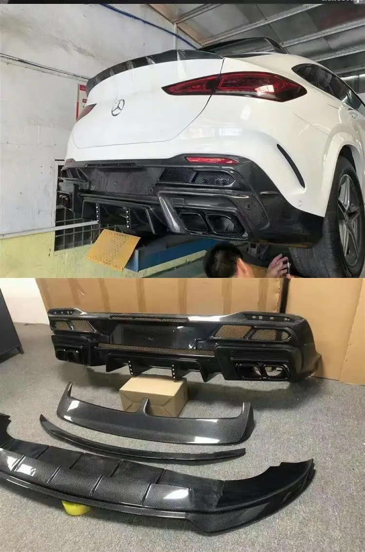 Автомобильные Спойлеры LARTE для 2022 Mercedes GLE COUPE комплект кузова из углеродного