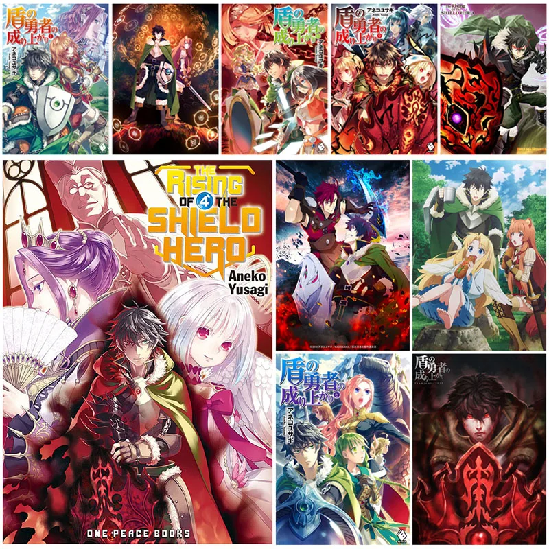 

The Rising of The Shield Hero White Paper Poster Living Room Decoration Wall Stickers Home Bar Cafe Decor Anime Figure Painting