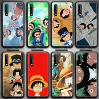one piece luffy ace sabo brother phone case for huawei p20 p30 p40 lite e pro mate 40 30 20 pro p smart 2020