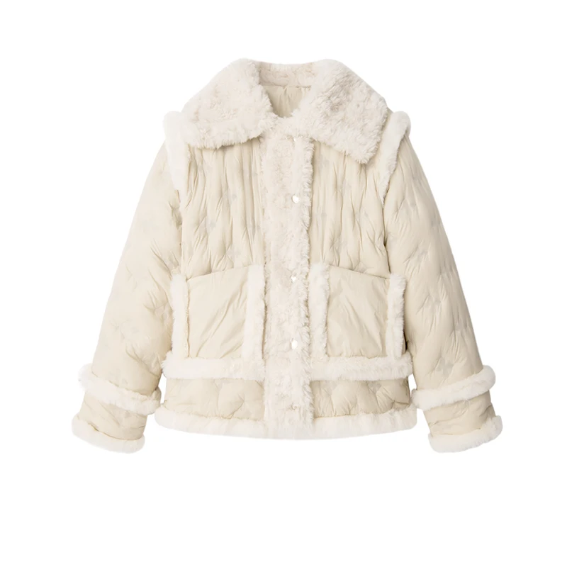 High Quality Thin Casacos De Inverno Feminino 2022 Abrigo Mujer 90% White Duck Down High Street  Winter Coats Women Wide-waisted