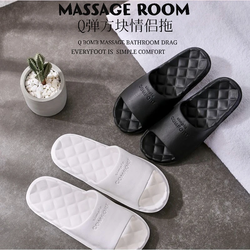 

New Unisex Slippers Women Men Shoes Summer Bathroom Slipper Couple Indoor Sandals Fashion Home Slippers Non-slip Floor Flip Flop