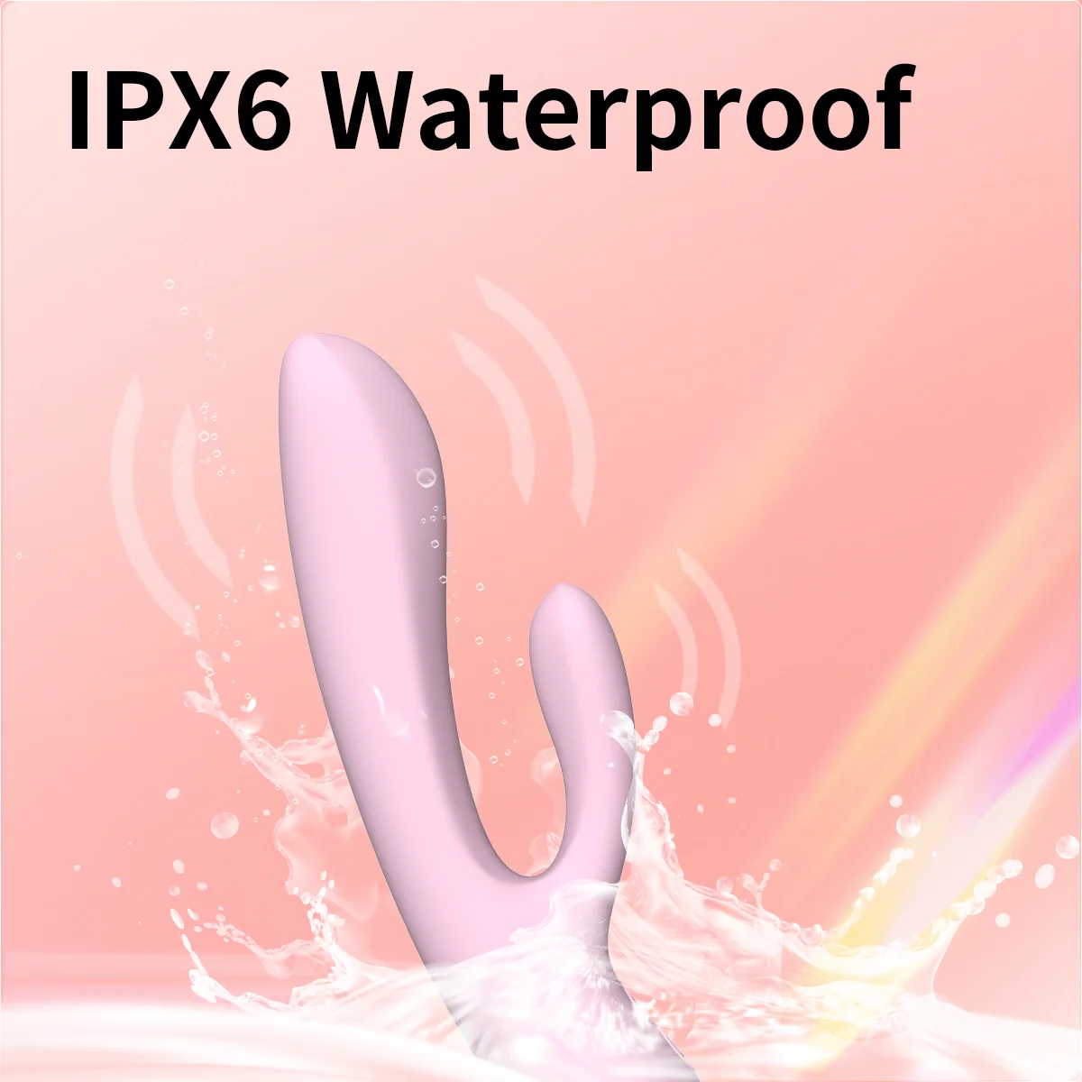 Вибратор Jissbon с двойным проникновением