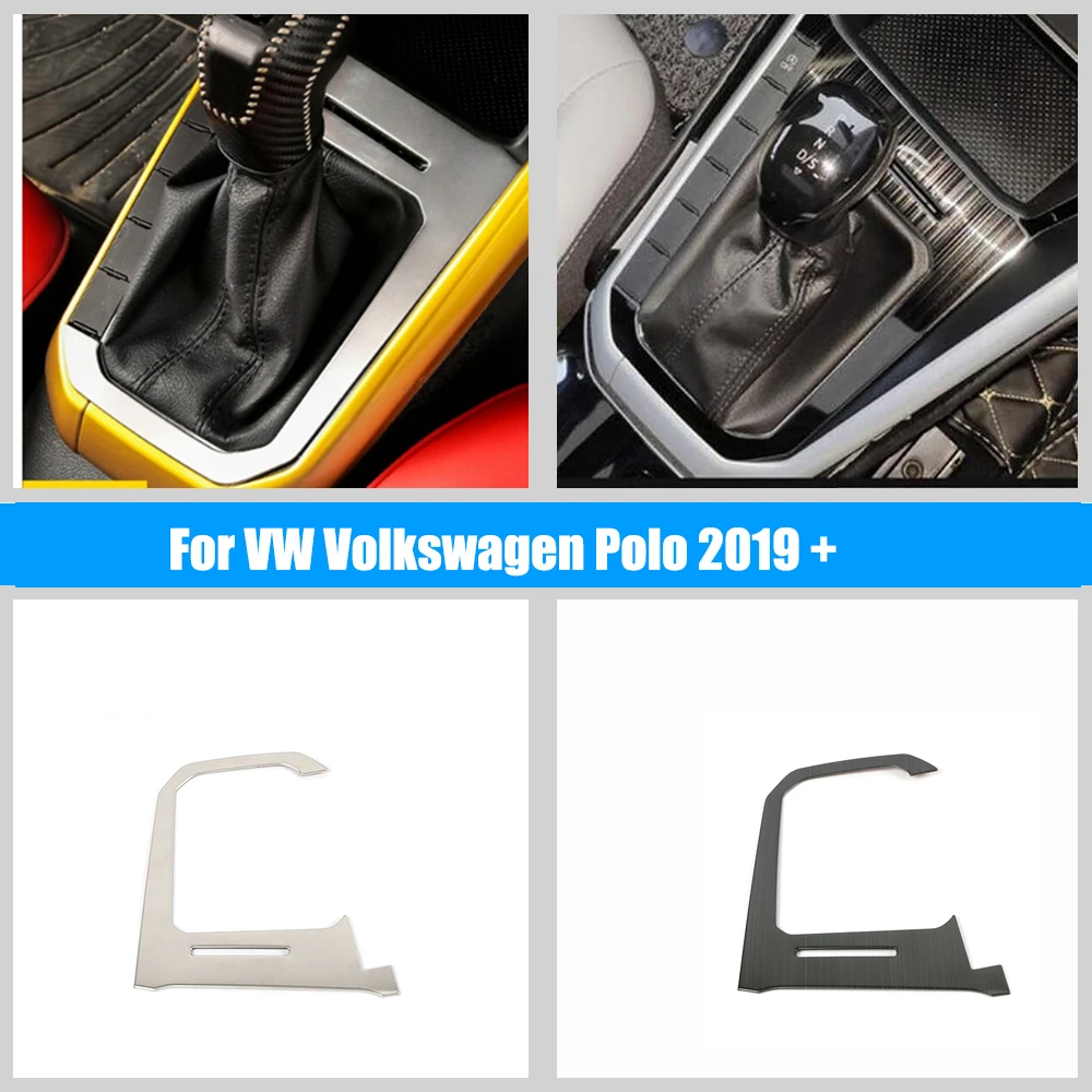 

Stainless Steel Car Center Control Gear Shift Panel Cover Trim Car Styling For VW Volkswagen Polo 2019-2022 Accessories