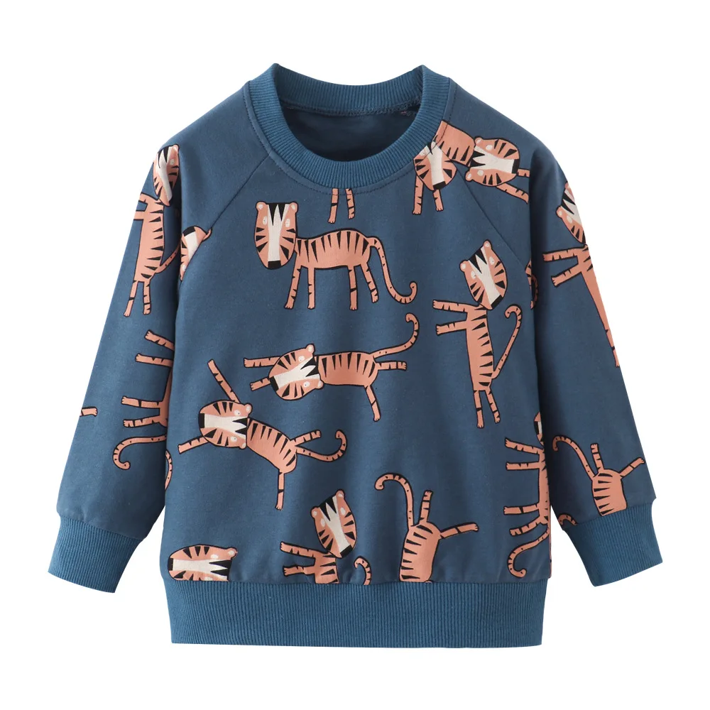 

New Fashion Children's Sweatshirt Spring Autumn Boys Girls Pure Cotton Long Sleeve Sweatshirt Cotton Casual Sweatshirt