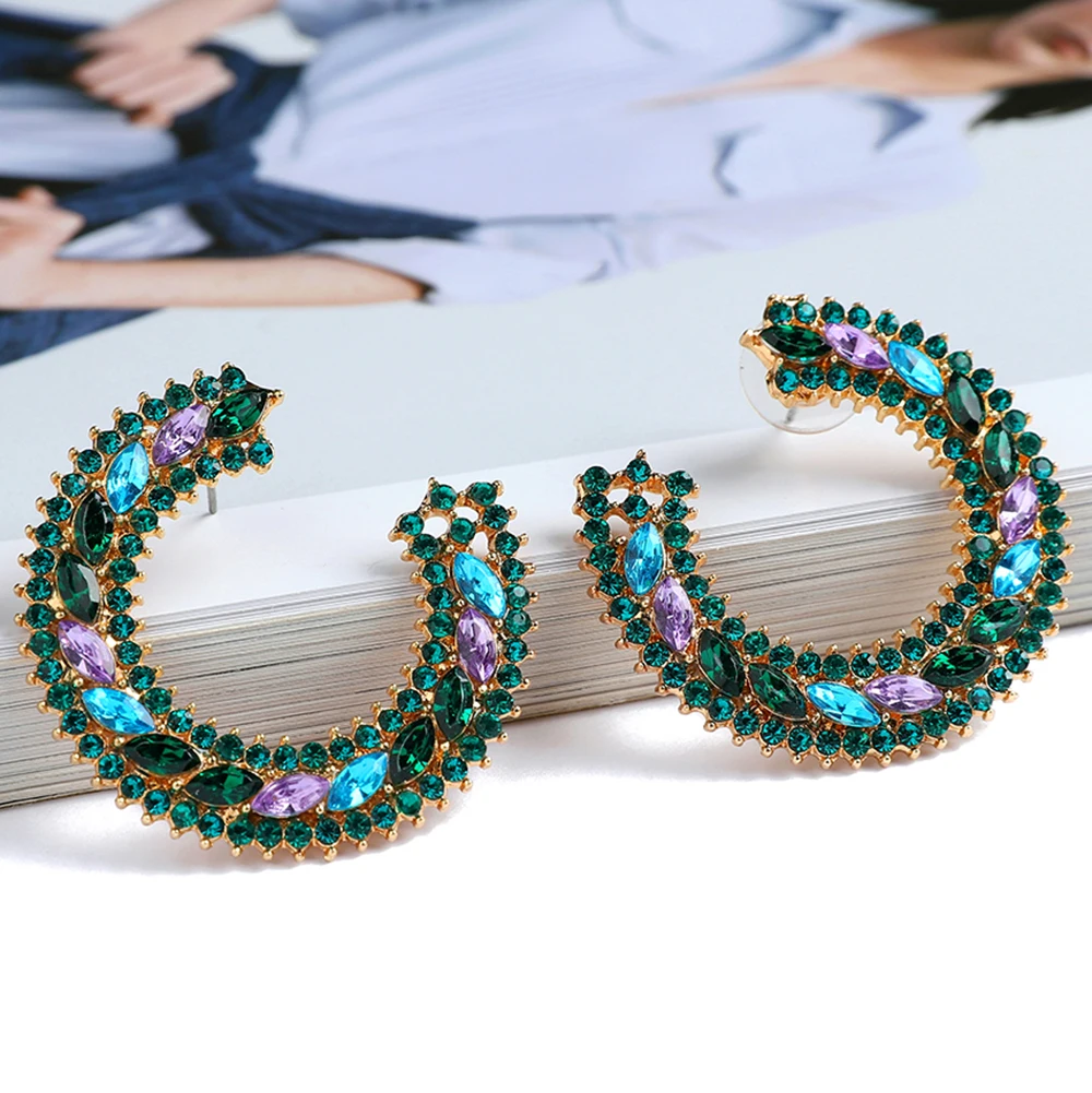 

Vintage Circle Earrings For Women Trendy Luxury Design Piercing Party Ear Accessories Charm Unusual Fairy Statement Jewelry Gift