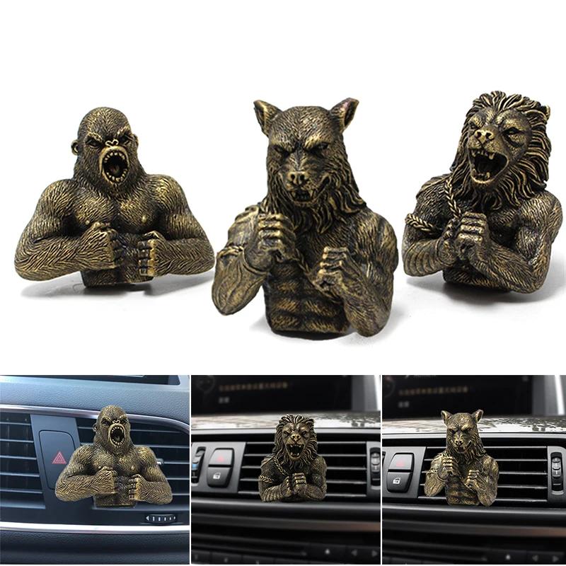 

Fighting Animal Car Air Vent Aromatherapy Clip Personalized Resin Crafts Creative Automotive Interior Decoration BIN