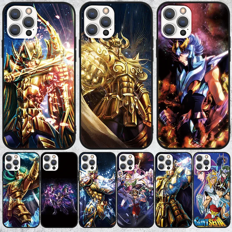 Чехол для телефона аниме Saint Seiya Силиконовый противоударный чехол iPhone 13 Pro 12 11 Max 7 8