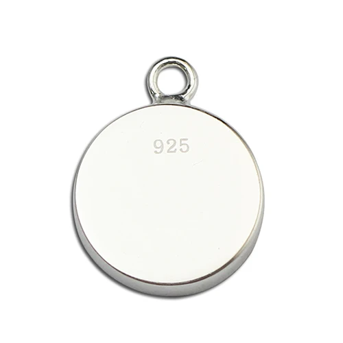 

Beadsnice Sterling Silver 925 Circle Pendant Blank with Trays Base Smoothly Charm
