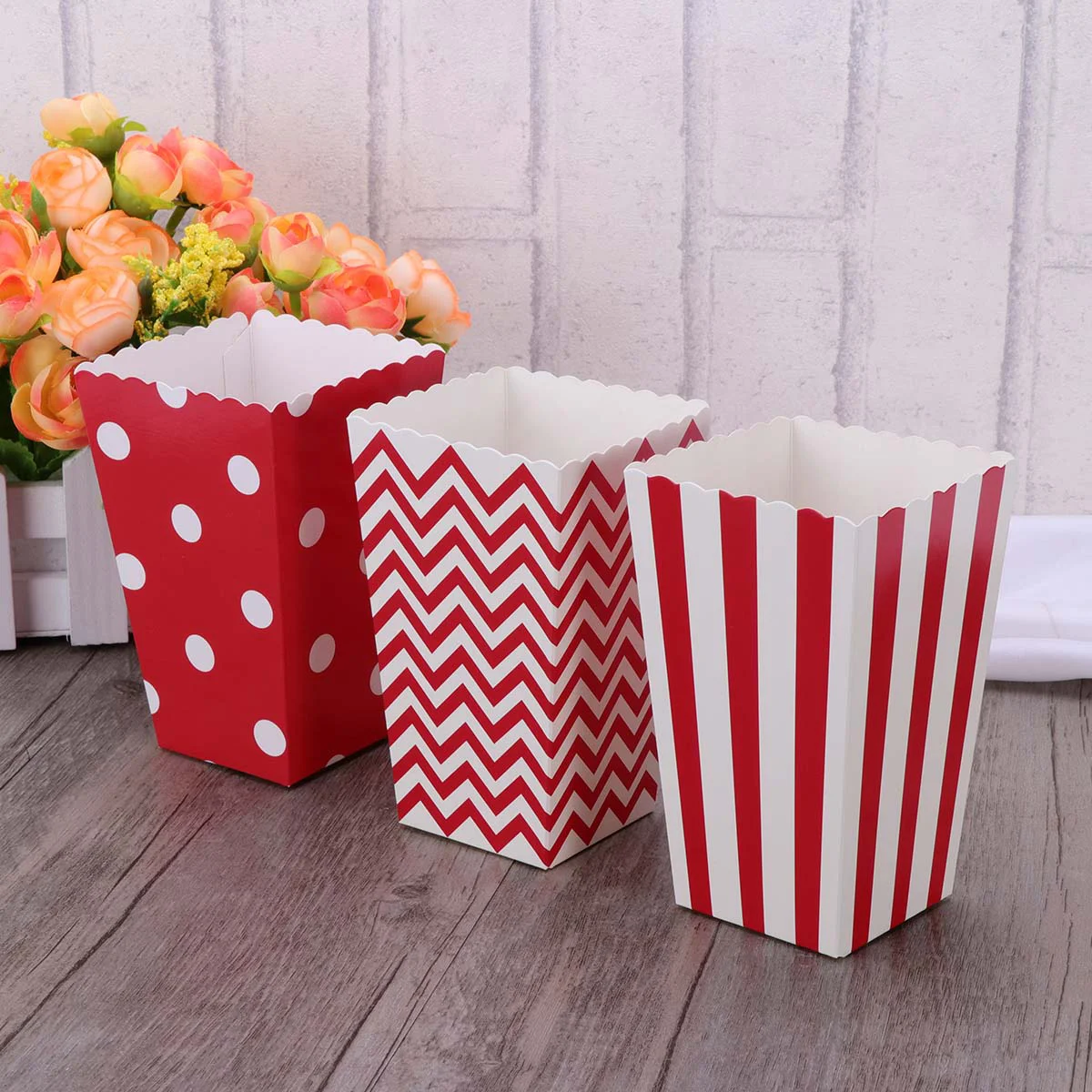 

Popcorn Movie Night Boxessupplies Container Seasoning Paper Cartons Bucketsalt Oil Bowls Candy Box Flavacol Snack Party