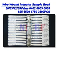 0402 0603 0805 Wire Wound 30/33/42/35Value SMD Ceramic Inductor Kit Chip Inductance Sample Book Assortment Sample Book