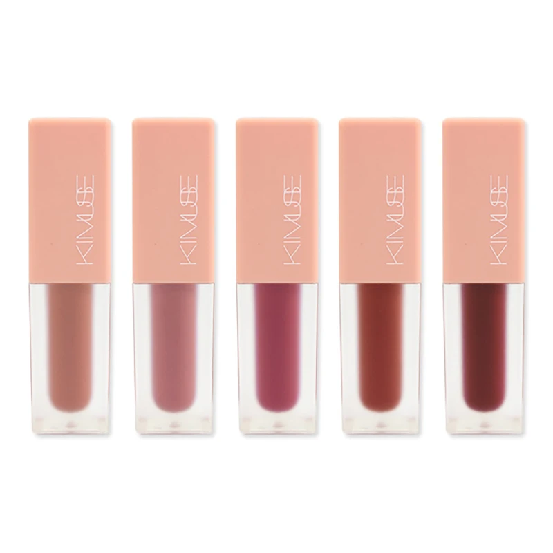 

KIMUSE 5PCS Matte Lipstick Set Make Up Liquid Lip Stick Lasting Waterproof Lip Gloss Red Velvet Lipstick