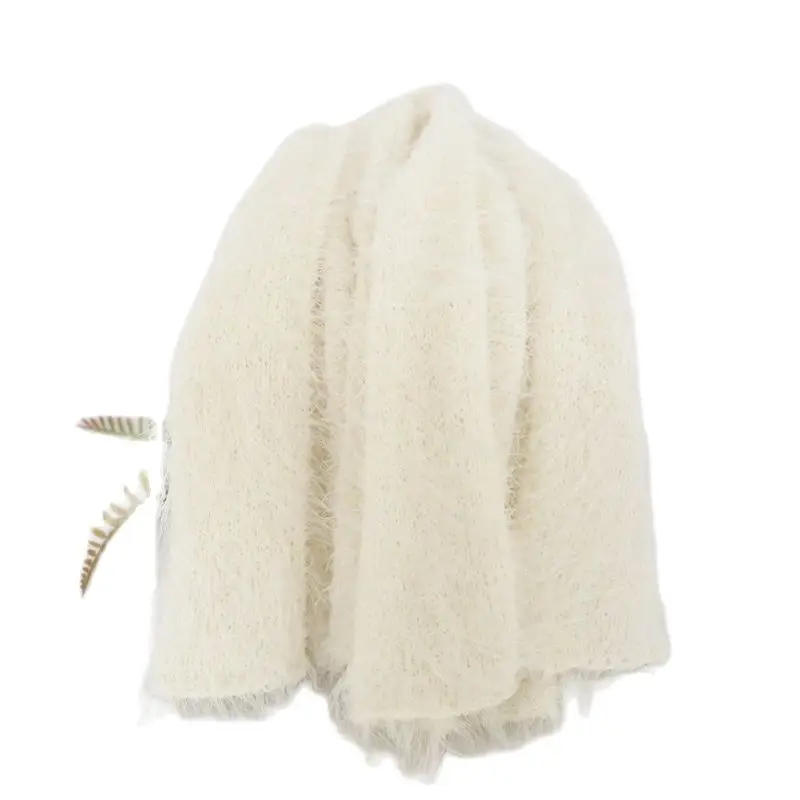 Эластичная трикотажная пушистая пеленка для новорожденных реквизит фотосъемки