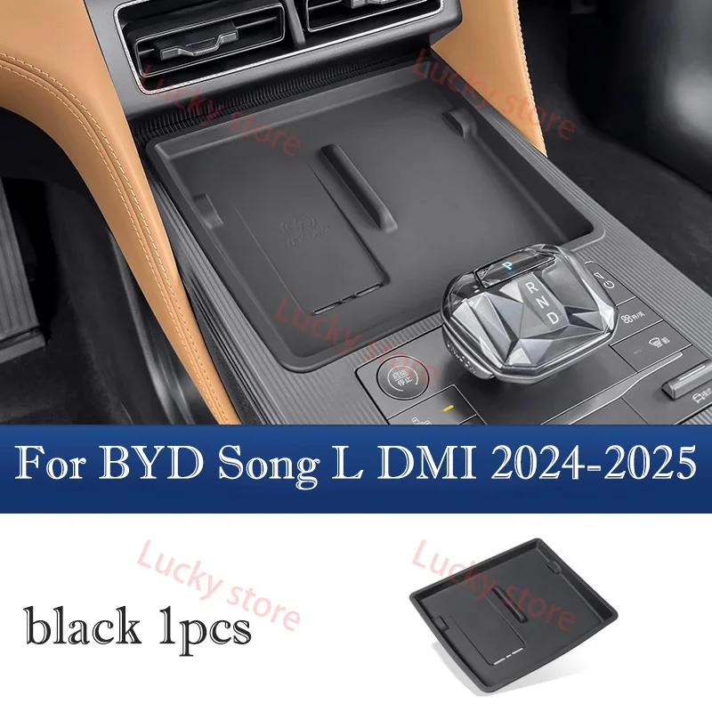 

Автомобильный центральный беспроводной зарядный коврик для BYD Song L DMI 2024-2025, силиконовый коврик для центральной консоли, противоскользящий коврик, аксессуары для интерьера