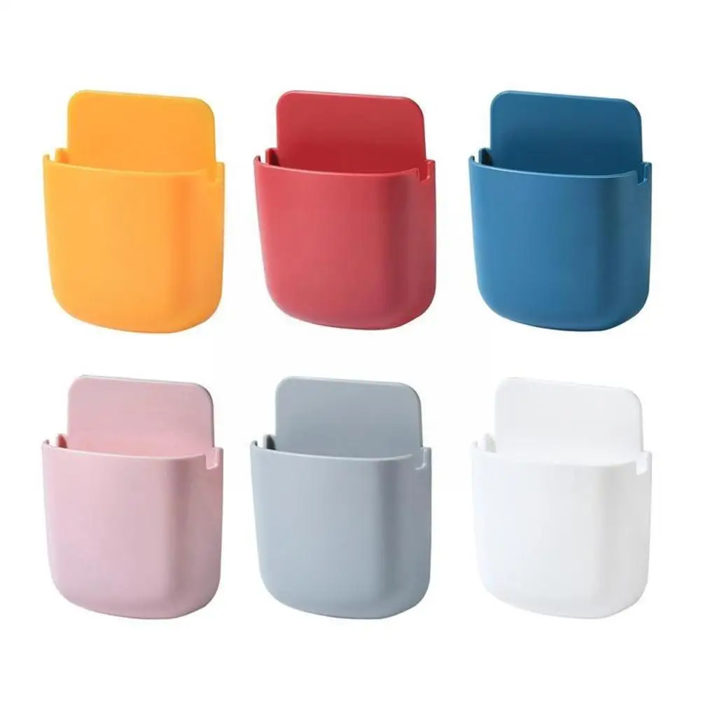 

Wall Mounted Organizer Storage Box For Remote Control Air Conditioner Case Self Mobile Phone Plug Holder Stand Rack For Hom I2T7