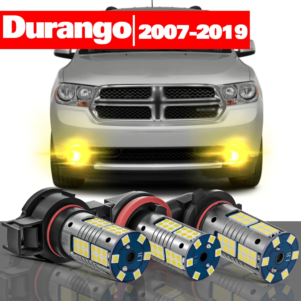 

For Dodge Durango 2007-2009 2011-2019 Accessories 2pcs LED Fog Light 2008 2012 2013 2014 2015 2016 2017 2018