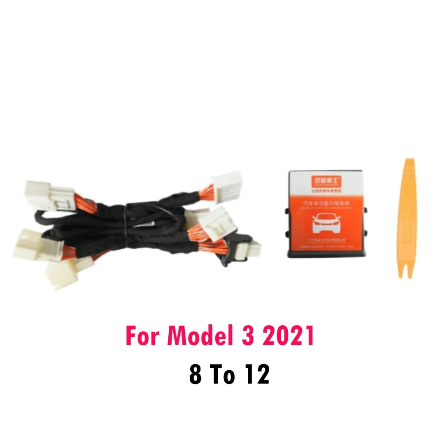 

Обновленный жгут проводов для активирования динамиков подходит для кроссовера DSP для Tesla Model 3 2018-2023, кабель динамиков с коробкой DSP