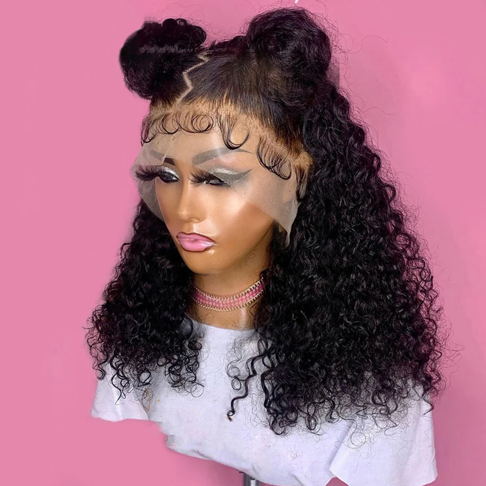 Cosdelu глубокая волна бразильская вода вьющиеся 5X5 закрытие 150% прозрачные