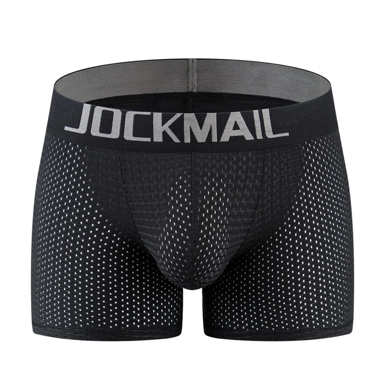 

JOCKMAIL New Sexy Men Underwear Boxer Breathable Mesh boxershorts men Male Underpants cueca Gay penis Man Panties Mens Trunks