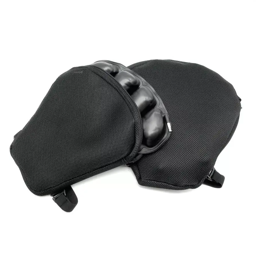 

L/XL Universal Air Pad Motorcycle Seat Cushion Cover 3D Inflatable Seat Cushion Antiskid Breathable Shock Absorption Seat Mat