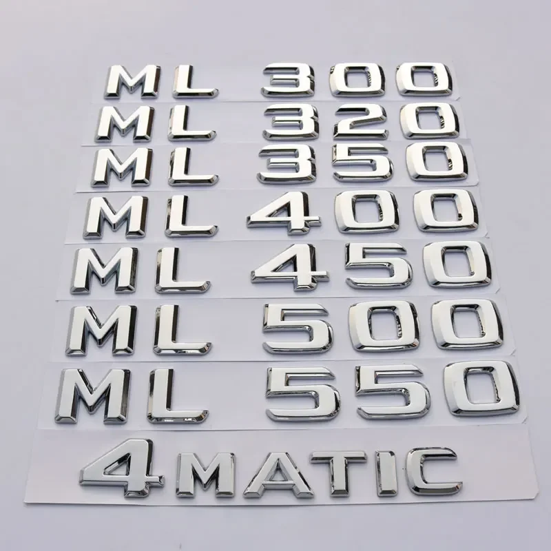 

Автомобильная наклейка серии ML GL с буквами для Mercedes Benz ML350 ML400 ML450 GL500 GL550, модифицированные аксессуары, декоративная задняя крышка кузова