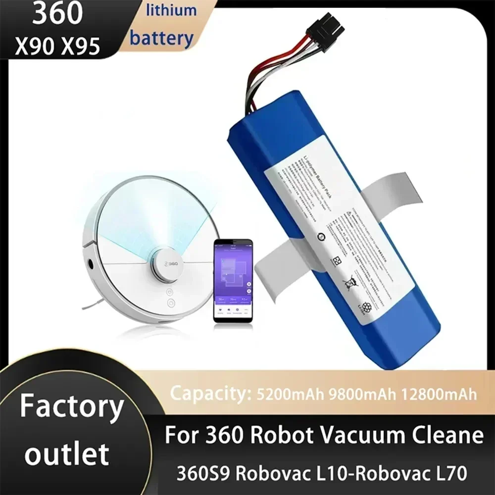 Аккумулятор для аспиратора Robótica Qihoo 14 8 S9 9800 В 360 мАч