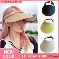japanese uv protection sun hats for women men holiday beach caps adjustable cover visors wide brim empty top cap comfort hats