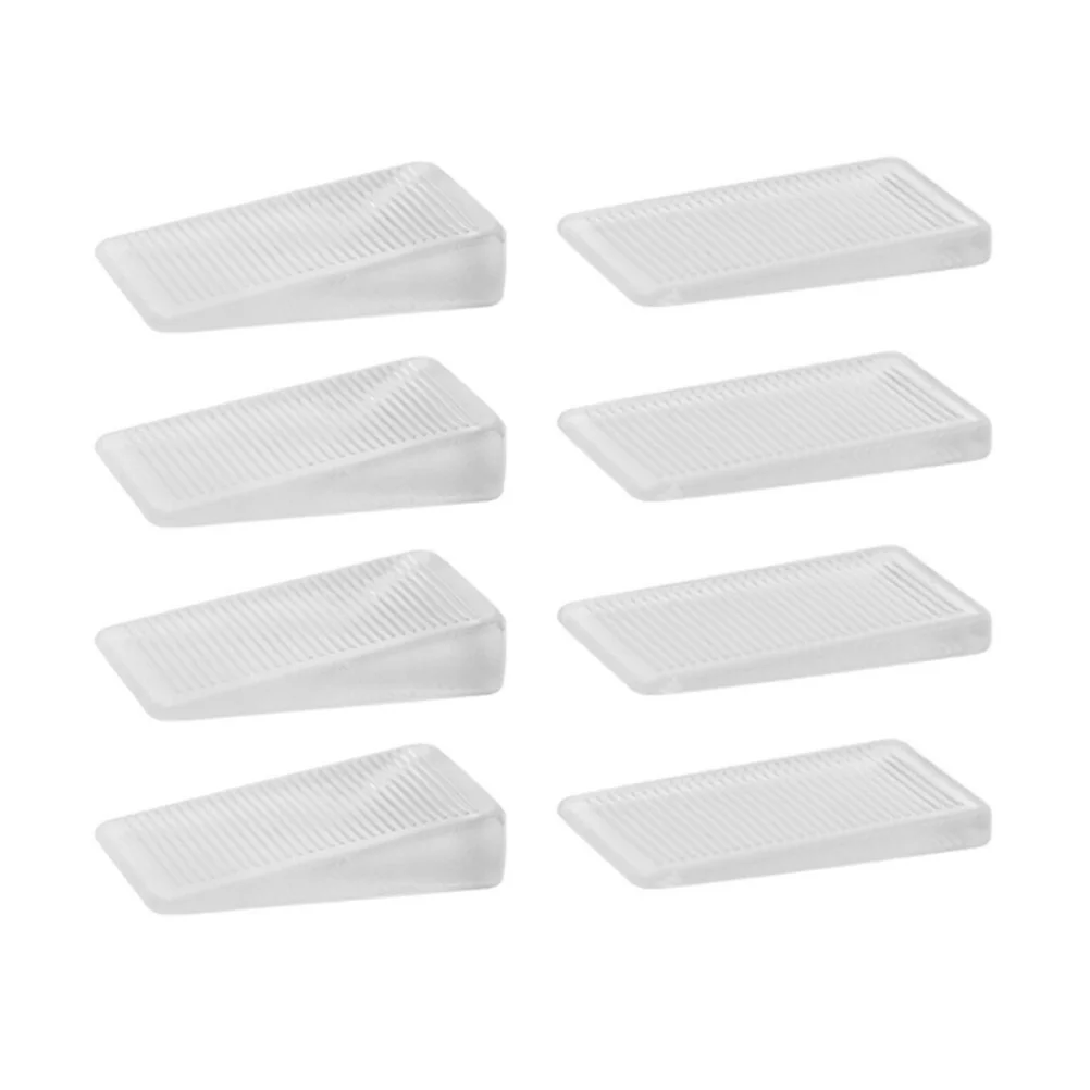 

8 Pcs Tile Spacer Nail- Free Door Stop Clear Bookends PVC Door Stop Wedges Rubber Door Stop Door Stop Home