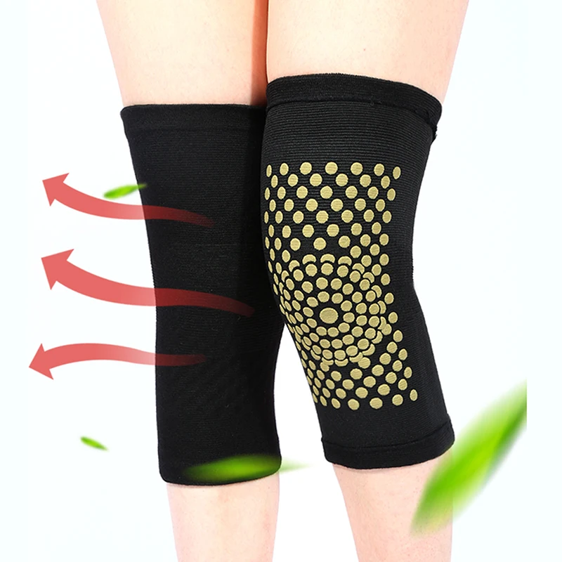 

Elastic Tourmaline Self Heating Support Knee Pads Comfy Knee Brace Warm For Arthritis Joint Pain Relief Injury Recovery 1Pair