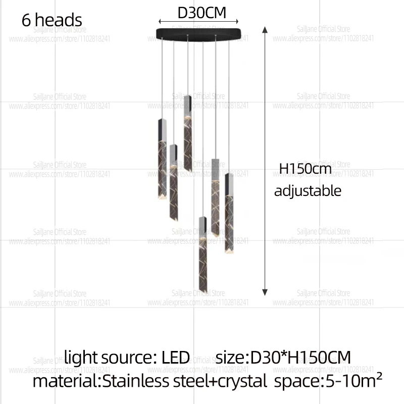 

Подвесной светильник SailJane черный теплый свет