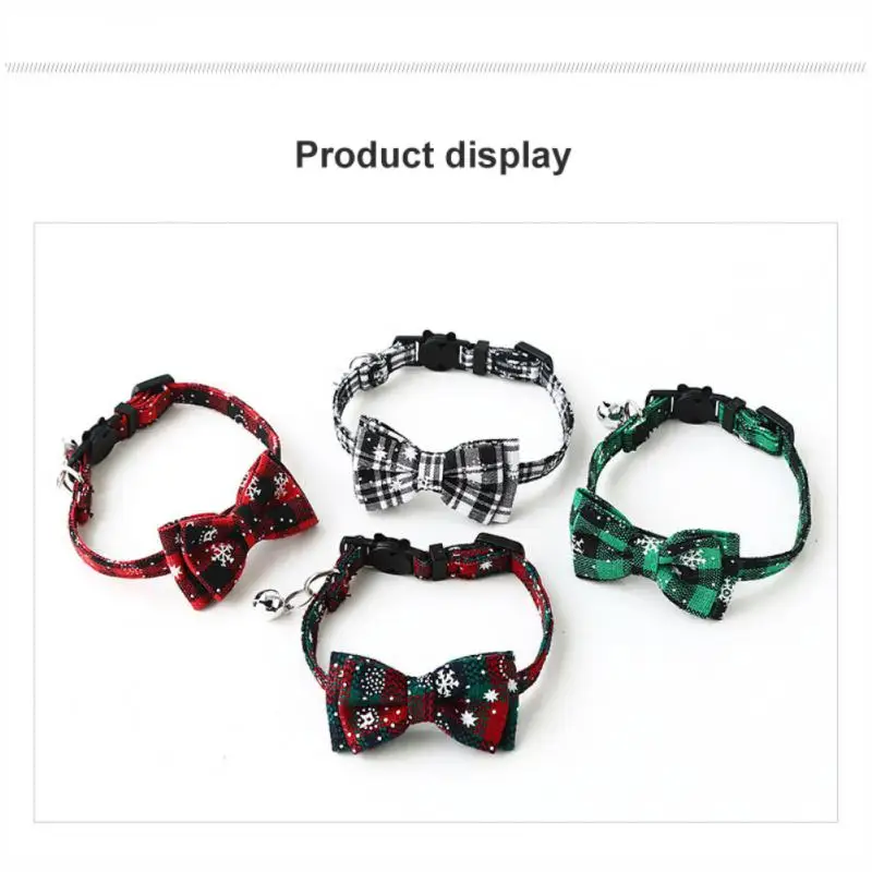 

Comfortable Christmas Series Pet Collar Snowflake Bow Dog Collar Cat Bow Tie Pet Dog Cat NecklacePet Supplies Dog Accessories