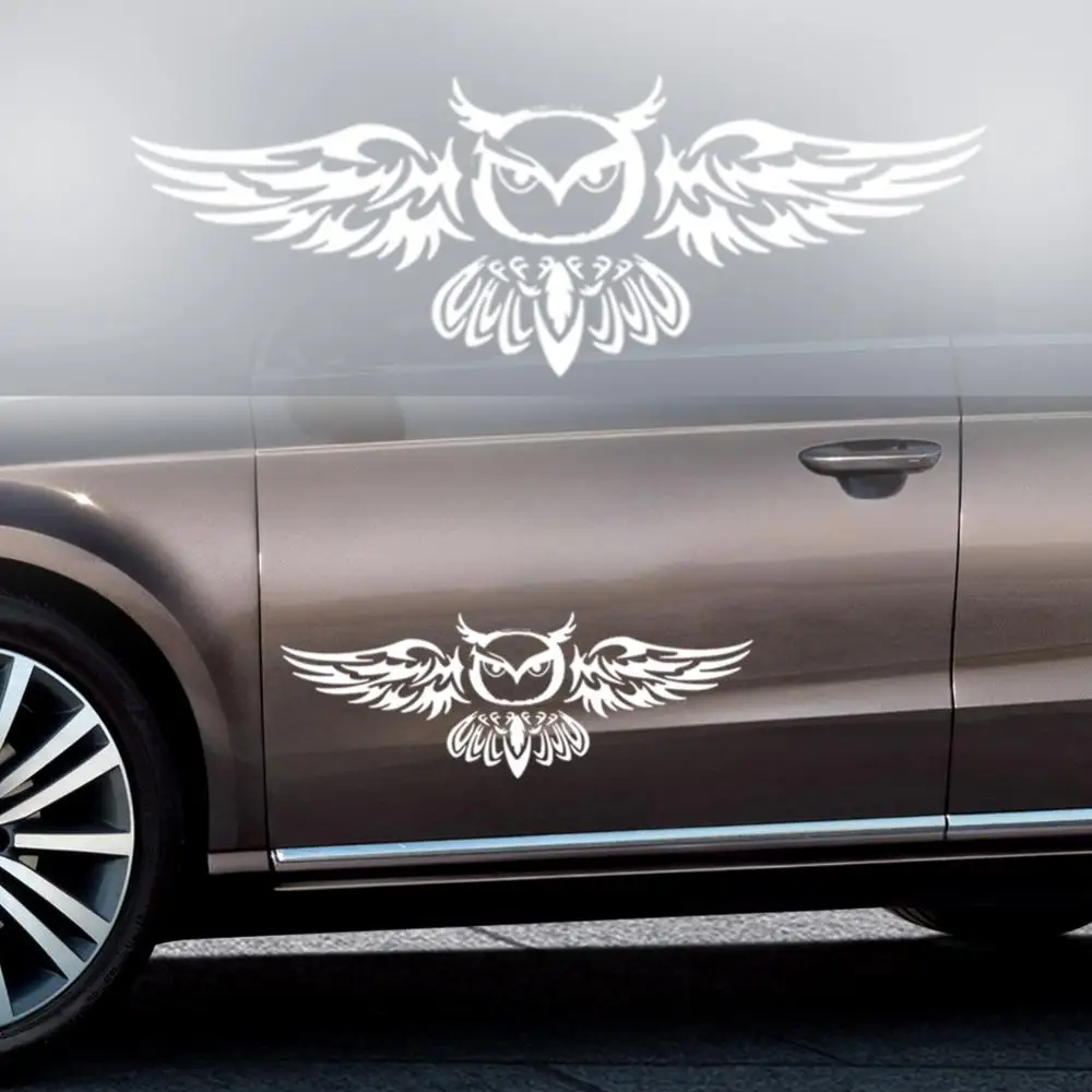 Водонепроницаемая наклейка, искусственная кожа! S095 Стайлинг автомобильной задней двери с рисунком совы