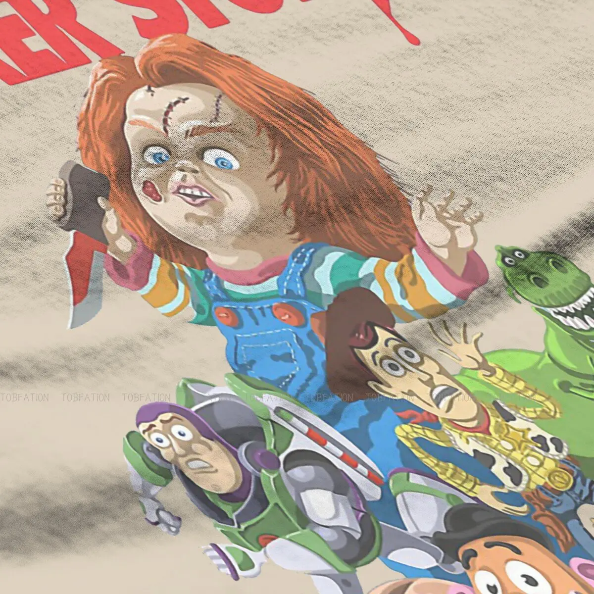 Темные новейшие футболки Чаки старомодные куклы Женские топы с графическим