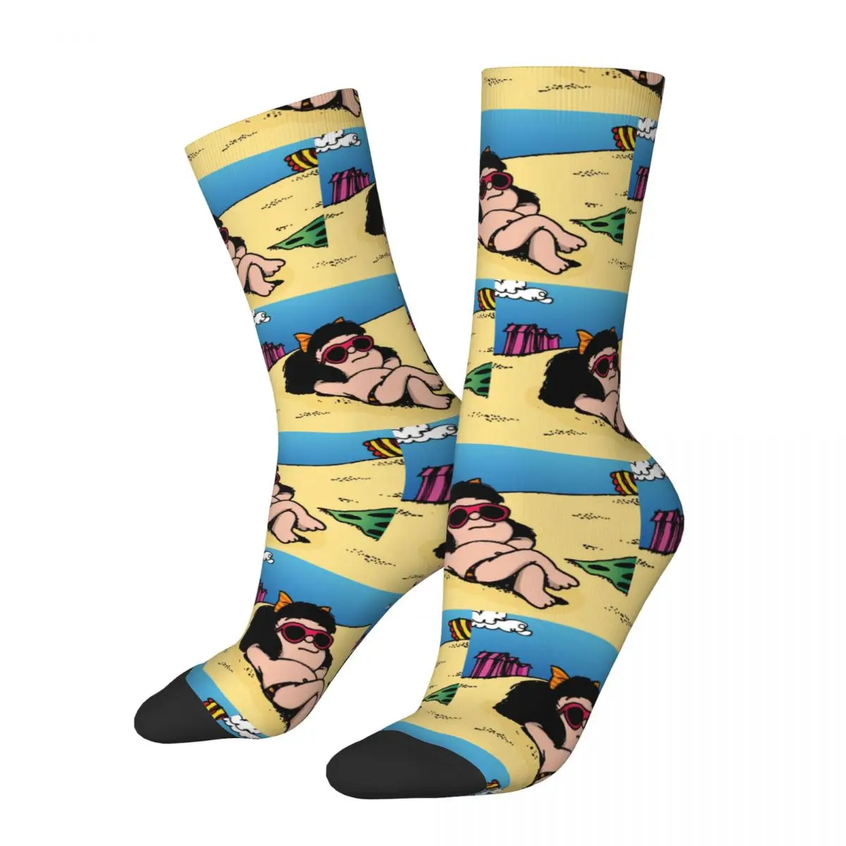 

Winter Warm Hip-hop Unisex Mafalda Socks Amine Cartoon Sweat Absorbing Basketball Socks