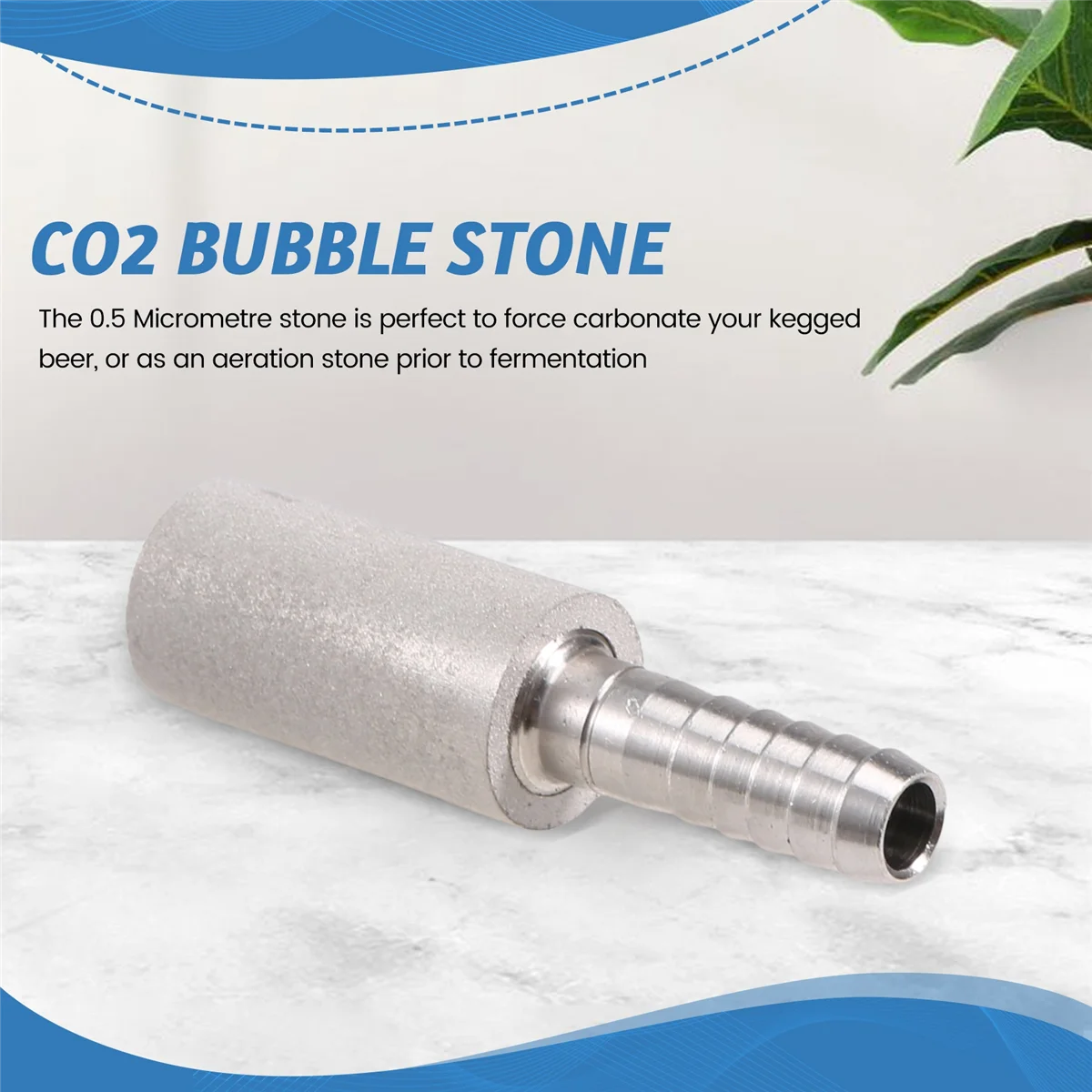 0.5 Diffusion Stone Steel Beer Carbonation Aeration for Kegged Wine Tools Bar Accessories