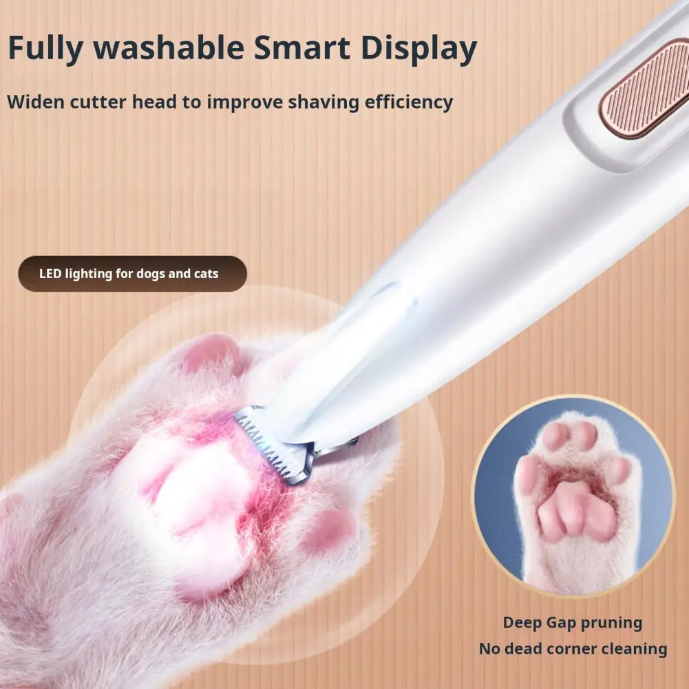 Триммер для кошек с светодиодный перезаряжаемые машинки стрижки волос котят