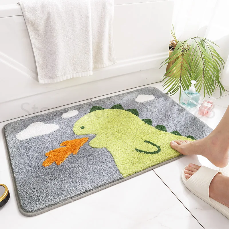 

Household Anti-skid Pad Furry Mat Cartoon Plush Floor Carpets for Living Room Water Absorption Home Decor Bath Mats Doormat Rug