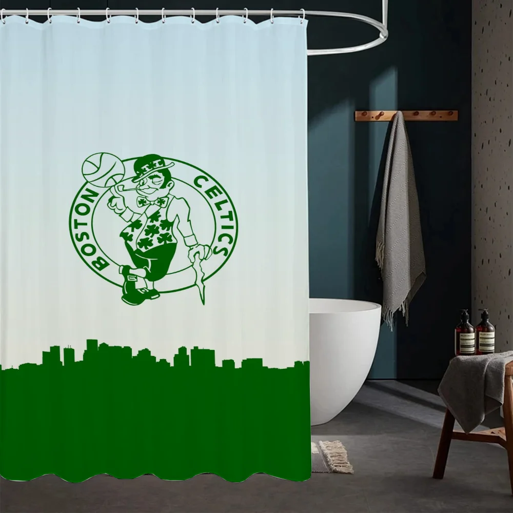 B-Boston-Celtics Cinnamoroll современный стиль экологически чистая полиэстеровая занавеска