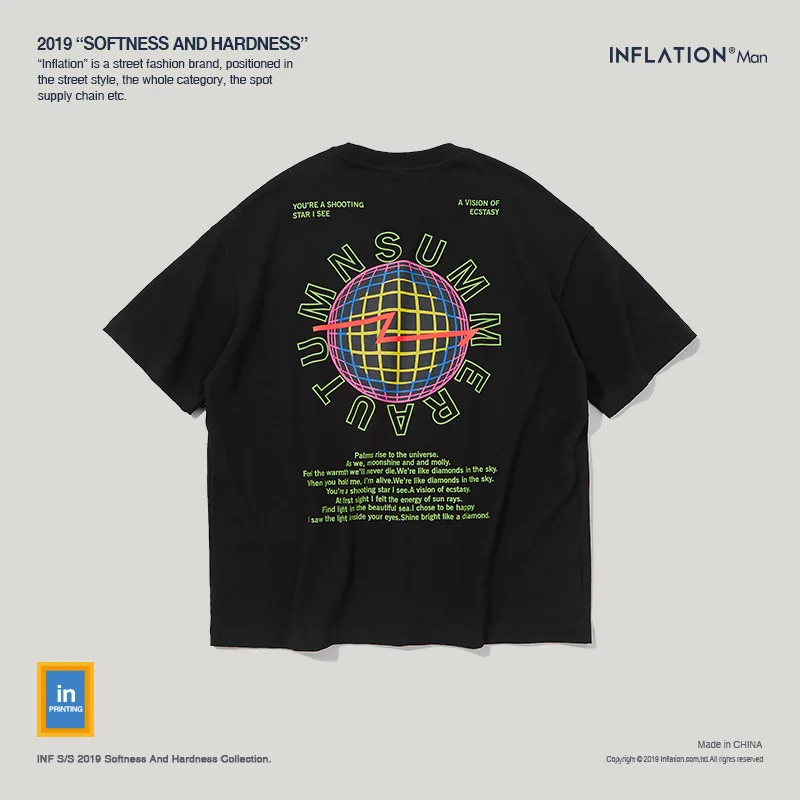 

10300 Summer new women's street letter characters print loose short-sleeved T-shirt 1 order