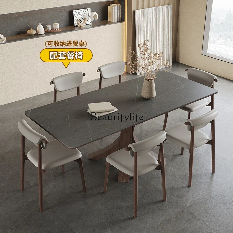 Обеденный стол из массива дерева в скандинавском стиле. Современный простой