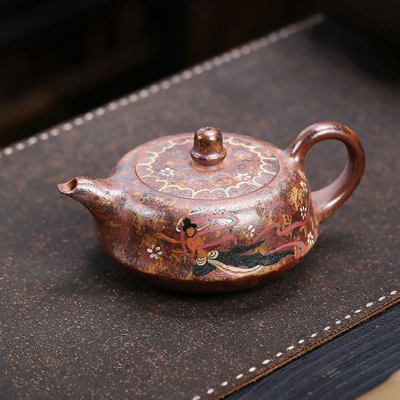 Ручной фиолетовый чайник из глины Zisha 240 мл