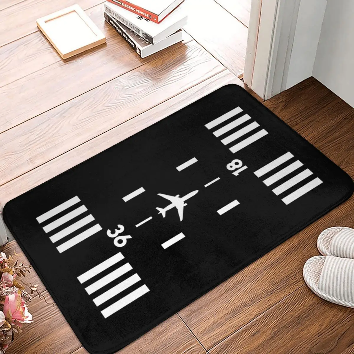 

Airport Runway Doormat Carpet Mat Rug Non-Slip Floor Decor Bathroom Kitchen Bath Mat Bedroom Furry Carpet Children Crawling Rug