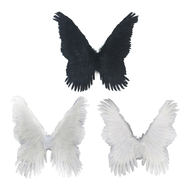 

Feather Angel Wings Halloween-Cosplay Wings Costumes Stage Performances Angel Costume Accessories Devils Wings Adult Kid